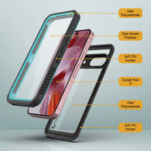 Charger l&#39;image dans la galerie, Couvre d&#39;armure de Google Pixel 9, punkcase [Series Extreme] Couvercle d&#39;armure avec protecteur d&#39;écran intégré [Teal]
