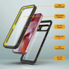 Charger l&#39;image dans la galerie, Cadre d&#39;étanche Google Pixel 9, punkcase [série Extreme] Couvercle d&#39;armure avec protecteur d&#39;écran intégré [jaune]
