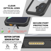 Load image into Gallery viewer, Case étanche de l'iPhone 17, couvercle d'armure Punkcase [série Extreme avec protecteur d'écran intégré [rouge]
