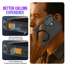 Charger l&#39;image dans la galerie, Coque étanche pour iPhone 17 [Série Kickstud 2.0] Housse de protection IP68 avec protecteur d&#39;écran et béquille [Noir]
