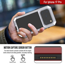 Charger l&#39;image dans la galerie, Étui iPhone 17 Pro Metal, couverture d&#39;armure de qualité militaire lourde [Proof] Full Body Hard [White]
