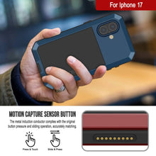 Charger l'image dans la galerie, Étui en métal iPhone 17, couverture d'armure de qualité militaire lourde [Proof] Full Body Hard [bleu]
