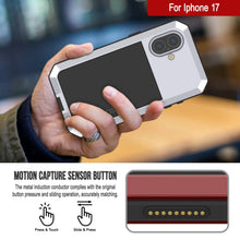 Charger l'image dans la galerie, Étui en métal iPhone 17, couverture d'armure de qualité militaire lourde [Proof] Full Body Hard [White]

