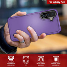 Load image into Gallery viewer, Punkcase Galaxy A36 Case, [Spartan 2.0 Series] Couverture lourde robuste claire [violet]
