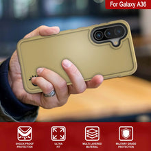 Load image into Gallery viewer, Punkcase Galaxy A36 Case, [Spartan 2.0 Series] Couverture lourde robuste claire [jaune]

