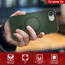 Load image into Gallery viewer, Punkcase iPhone 16e Case, [Spartan 2.0 Series] Couverture lourde robuste claire avec protecteur d&#39;écran intégré [vert foncé]
