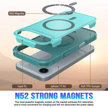 Charger l&#39;image dans la galerie, Punkcase iPhone 17 Air Case, [Spartan 2.0 Series] Couverture lourde robuste claire avec protecteur d&#39;écran intégré [bleu]
