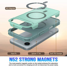 Charger l&#39;image dans la galerie, Punkcase iPhone 17 Air Case, [Spartan 2.0 Series] Couverture lourde robuste claire avec protecteur d&#39;écran intégré [Teal]

