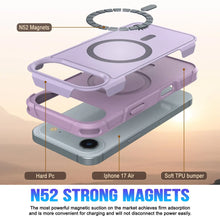 Charger l&#39;image dans la galerie, Punkcase iPhone 17 Air Case, [Spartan 2.0 Series] Couverture lourde robuste claire avec protecteur d&#39;écran intégré [Lilac]
