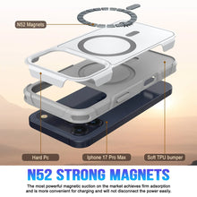Charger l&#39;image dans la galerie, Punkcase iPhone 17 Pro Max Case, [Spartan 2.0 Series] Couverture lourde robuste claire avec protecteur d&#39;écran intégré [blanc]
