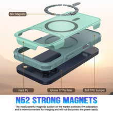 Charger l&#39;image dans la galerie, Punkcase iPhone 17 Pro Max Case, [Spartan 2.0 Series] Couverture lourde robuste claire avec protecteur d&#39;écran intégré [Teal]
