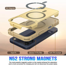 Charger l&#39;image dans la galerie, Punkcase iPhone 17 Pro Max Case, [Spartan 2.0 Series] Couverture lourde robuste claire avec protecteur d&#39;écran intégré [jaune]
