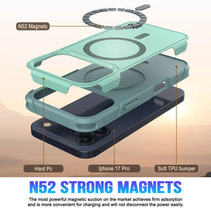 Punkcase iPhone 17 Pro Case, [Spartan 2.0 Series] Couverture lourde robuste claire avec protecteur d'écran intégré [Teal]