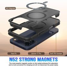 Charger l&#39;image dans la galerie, Punkcase iPhone 17 Pro Case, [Spartan 2.0 Series] Couverture lourde robuste claire avec protecteur d&#39;écran intégré [noir]
