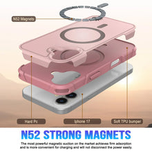 Charger l&#39;image dans la galerie, Punkcase iPhone 17 Case, [Spartan 2.0 Series] Couverture lourde robuste claire avec protecteur d&#39;écran intégré [rose]
