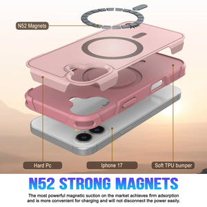 Punkcase iPhone 17 Case, [Spartan 2.0 Series] Couverture lourde robuste claire avec protecteur d'écran intégré [rose]