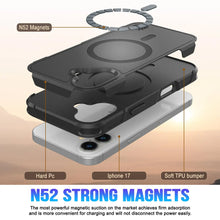 Charger l&#39;image dans la galerie, Punkcase iPhone 17 Case, [Spartan 2.0 Series] Couverture lourde robuste claire avec protecteur d&#39;écran intégré [noir]
