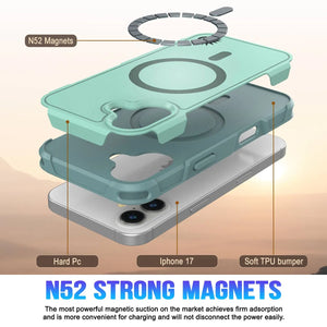 Punkcase iPhone 17 Case, [Spartan 2.0 Series] Couverture lourde robuste claire avec protecteur d'écran intégré [Teal]