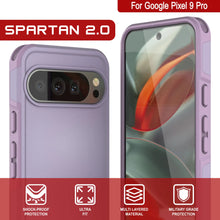 Charger l&#39;image dans la galerie, Punkcase Google Pixel 9 Pro cas, [Spartan 2.0 Series] Couverture lourde robuste claire avec protecteur d&#39;écran intégré [Magenta]
