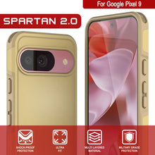 Charger l&#39;image dans la galerie, Punkcase Google Pixel 9 Case, [Spartan 2.0 Series] Couverture lourde robuste claire avec protecteur d&#39;écran intégré [jaune]
