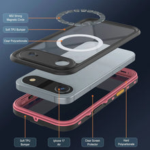 Charger l&#39;image dans la galerie, Étui IP68 imperméable d&#39;iPhone 17, Punkcase [Pink] [série StudStar] [Slim Fit] [Dirtofropwar]
