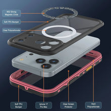Charger l&#39;image dans la galerie, Étui IP68 imperméable iPhone 17 Pro Max, PunkCase [Pink] [Studstar Series] [Slim Fit] [Dirtofroprow]
