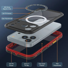 Load image into Gallery viewer, Étui IP68 imperméable iPhone 17 Pro Max, Punkcase [Red] [série StudStar] [Slim Fit]
