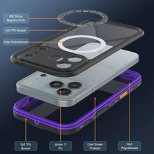 Load image into Gallery viewer, Étui IP68 imperméable iPhone 17 Pro, Punkcase [Purple] [série StudStar] [Slim Fit] [Dirtoproof]
