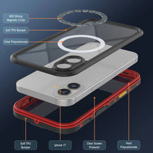 Load image into Gallery viewer, Étui IP68 imperméable iPhone 17, Punkcase [Red] [série StudStar] [Slim Fit]

