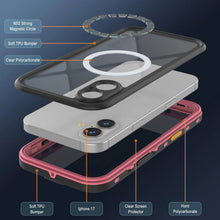 Load image into Gallery viewer, Étui IP68 imperméable iPhone 17, Punkcase [Pink] [série StudStar] [Slim Fit] [Dirtofroprow]
