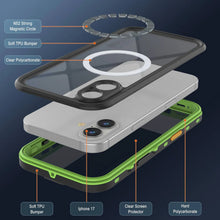 Load image into Gallery viewer, Étui IP68 imperméable iPhone 17, Punkcase [vert clair] [série StudStar] [Slim Fit] [Dirtoproof]
