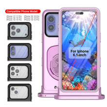 Charger l'image dans la galerie, Punkcase Universal 2.0 Emplacement étanche du téléphone pour 6.1–6,3 "[rose]
