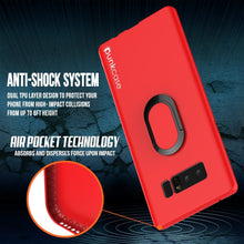 Load image into Gallery viewer, Galaxy Note 8 Case, Punkcase Magnetix Protective TPU Cover W/ Kickstand, Screen Protector [Red] 
