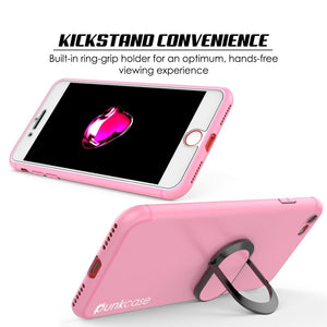 iPhone SE (4.7") Case, Punkcase Magnetix Protective TPU Cover W/ Kickstand, Tempered Glass Screen Protector [pink] (Color in image: blue)