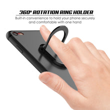 Load image into Gallery viewer, iPhone 8 Case, Punkcase Magnetix Protective TPU Cover W/ Kickstand, PLUS Tempered Glass Screen Protector [Black] 
