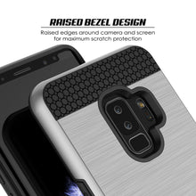 Load image into Gallery viewer, Galaxy S9 Plus Case, PUNKcase [SLOT Series] [Slim Fit] Dual-Layer Armor Cover w/Integrated Anti-Shock System, Credit Card Slot [Silver] (Color in image: Pink)
