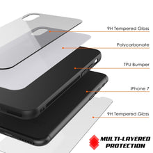 Charger l&#39;image dans la galerie, iPhone 8 Case, Punkcase GlassShield Ultra Thin Protective 9H Full Body Tempered Glass Cover W/ Drop Protection &amp; Non Slip Grip for Apple iPhone 7 / Apple iPhone 8 (White) (Color in image: Red)
