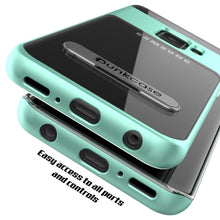 Load image into Gallery viewer, Galaxy S9 Case, PUNKcase [LUCID 3.0 Series] [Slim Fit] [Clear Back] Armor Cover w/ Integrated Kickstand, Anti-Shock System &amp; PUNKSHIELD Screen Protector for Samsung Galaxy S9 [Teal] (Color in image: Gold)

