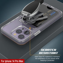 Load image into Gallery viewer, Étui porte-cartes iPhone 14 Pro Max [Série Crystal CardSlot] [Ajustement fin]
