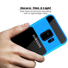 Charger l'image dans la galerie, Galaxy S9 Case, PUNKcase [LUCID 3.0 Series] [Slim Fit] [Clear Back] Armor Cover w/ Integrated Kickstand, Anti-Shock System &amp; PUNKSHIELD Screen Protector for Samsung Galaxy S9 [Blue] (Color in image: Teal)
