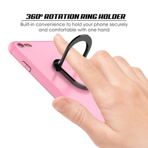 iPhone SE (4.7") Case, Punkcase Magnetix Protective TPU Cover W/ Kickstand, Tempered Glass Screen Protector [pink] (Color in image: red)