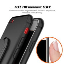 Load image into Gallery viewer, iPhone SE (4.7&quot;) Case, Punkcase Magnetix Protective TPU Cover W/ Kickstand, PLUS Tempered Glass Screen Protector [Black] 
