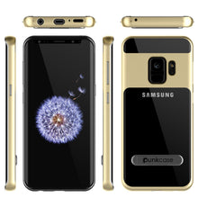 Charger l'image dans la galerie, Galaxy S9 Case, PUNKcase [LUCID 3.0 Series] [Slim Fit] [Clear Back] Armor Cover w/ Integrated Kickstand, Anti-Shock System &amp; PUNKSHIELD Screen Protector for Samsung Galaxy S9 [Gold] (Color in image: Silver)
