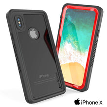 Charger l&#39;image dans la galerie, iPhone XS Max Waterproof Case, Punkcase [Extreme Series] Armor Cover W/ Built In Screen Protector [Clear] (Color in image: Black)
