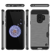 Load image into Gallery viewer, Galaxy S9 Plus Case, PUNKcase [SLOT Series] [Slim Fit] Dual-Layer Armor Cover w/Integrated Anti-Shock System [Grey] (Color in image: Navy)
