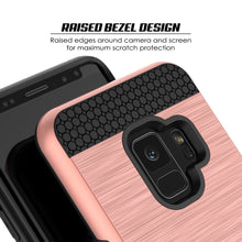 Load image into Gallery viewer, Galaxy S9 Case, PUNKcase [SLOT Series] [Slim Fit] Dual-Layer Armor Cover w/Integrated Anti-Shock System, Credit Card Slot [Rose Gold] (Color in image: Grey)
