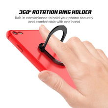 Load image into Gallery viewer, iPhone 8 Case, Punkcase Magnetix Protective TPU Cover W/ Kickstand, Tempered Glass Screen Protector [Red] (Color in image: black)
