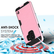 Charger l'image dans la galerie, Galaxy S9 Case, PUNKcase [SLOT Series] [Slim Fit] Dual-Layer Armor Cover w/Integrated Anti-Shock System, Credit Card Slot [Pink] (Color in image: Gold)
