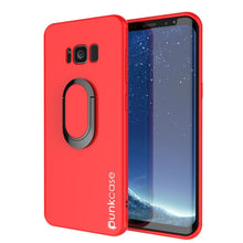 Load image into Gallery viewer, Galaxy S8 PLUS, Punkcase Magnetix Protective TPU Cover W/ Kickstand, Screen Protector [Red] (Color in image: red)
