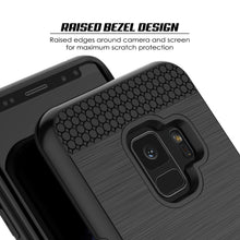 Load image into Gallery viewer, Galaxy S9 Case, PUNKcase [SLOT Series] [Slim Fit] Dual-Layer Armor Cover w/Integrated Anti-Shock System, Credit Card Slot [Black] (Color in image: Pink)
